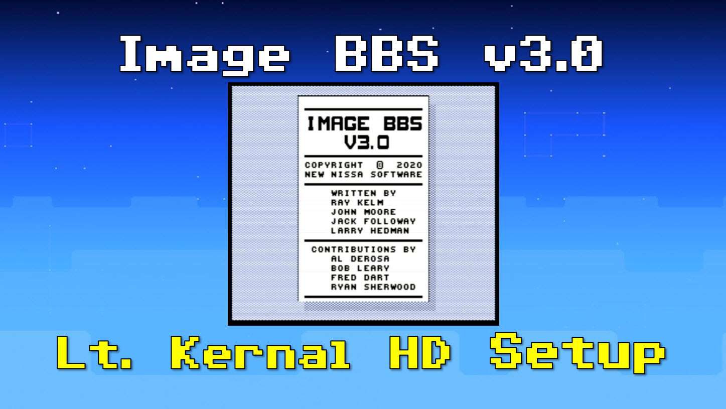 Image BBS v3.0: Lt. Kernal Setup