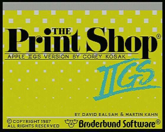 The Print Shop IIgs