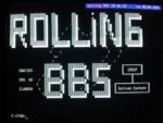 Rolling BBS old welcome screen